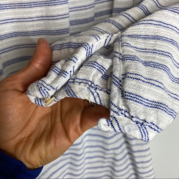 J.Crew - Women’s Embroidered Stripped Tunic Top - Picture 6 of 7